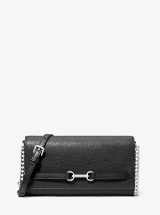 Velká kožená kabelka Carson Pebbled Crossbody
