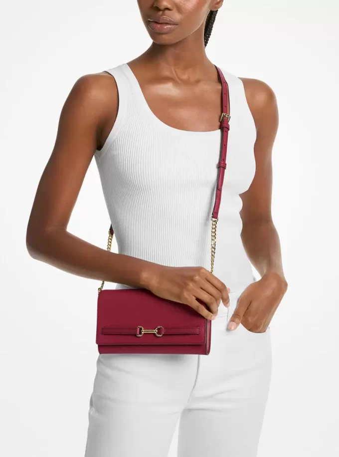 Velká kožená kabelka Carson Pebbled Crossbody Velká kožená kabelka Carson Pebbled Crossbody