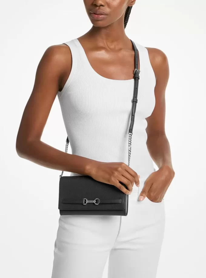 Velká kožená kabelka Carson Pebbled Crossbody Velká kožená kabelka Carson Pebbled Crossbody