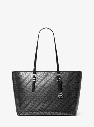 Velká metalická taška Quinn Signature Logo Tote