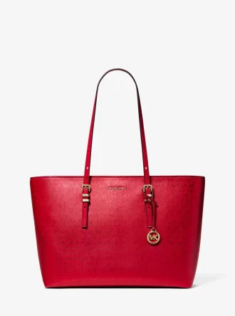 Velká metalická taška Quinn Signature Logo Tote