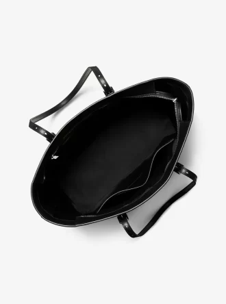 Velká metalická taška Quinn Signature Logo Tote