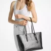 Velká metalická taška Quinn Signature Logo Tote Velká metalická taška Quinn Signature Logo Tote