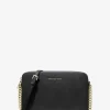 Velká safínová kožená crossbody kabelka Jet Set Velká safínová kožená crossbody kabelka Jet Set