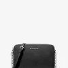 Velká safínová kožená crossbody kabelka Jet Set Velká safínová kožená crossbody kabelka Jet Set