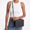 Velká safínová kožená crossbody kabelka Jet Set Velká safínová kožená crossbody kabelka Jet Set