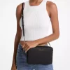 Velká safínová kožená crossbody kabelka Jet Set Velká safínová kožená crossbody kabelka Jet Set
