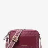 Velká tkaná crossbody kabelka s potiskem loga Jet Set Velká tkaná crossbody kabelka s potiskem loga Jet Set