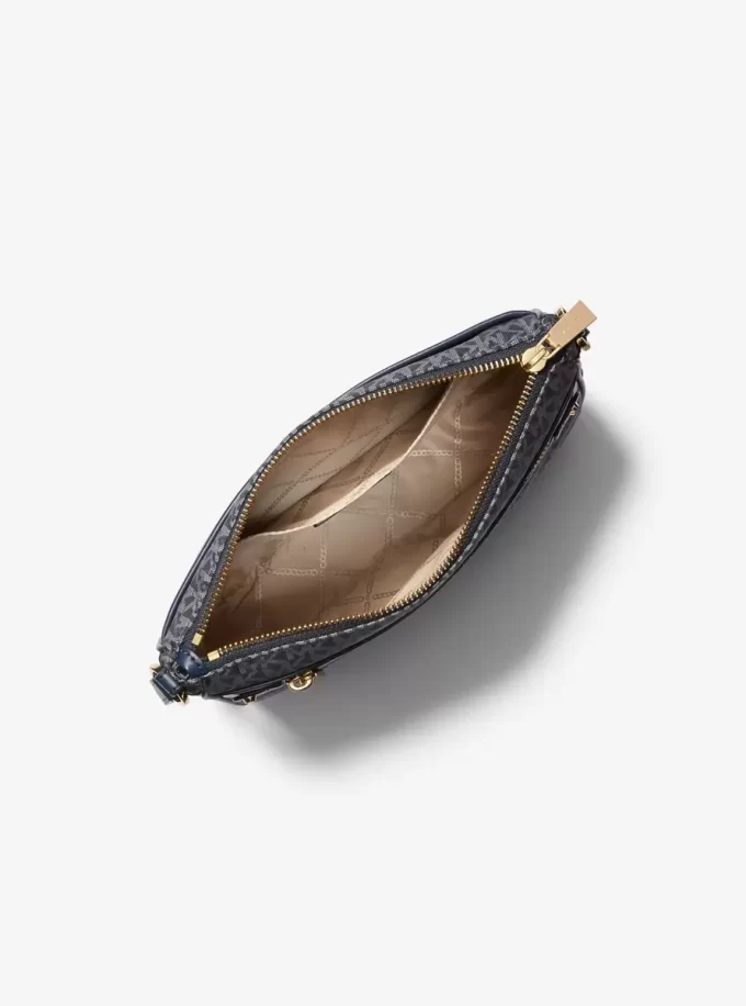Velká tkaná crossbody kabelka s potiskem loga Jet Set Velká tkaná crossbody kabelka s potiskem loga Jet Set