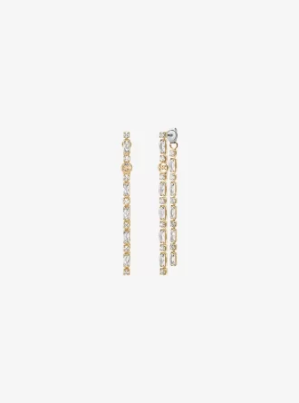 Visací náušnice Pavé Baguette