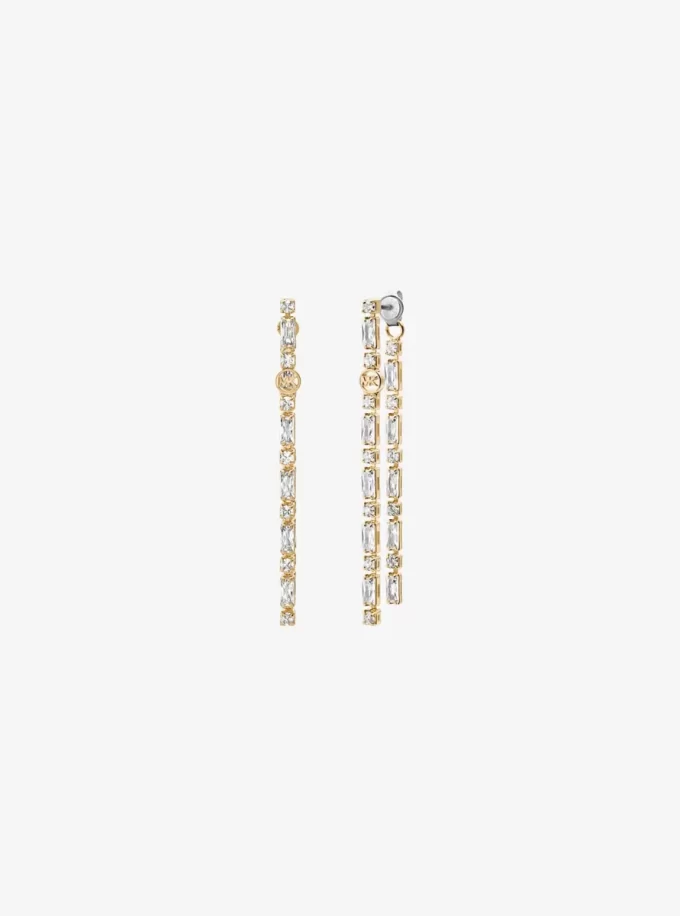 Visací náušnice Pavé Baguette Visací náušnice Pavé Baguette